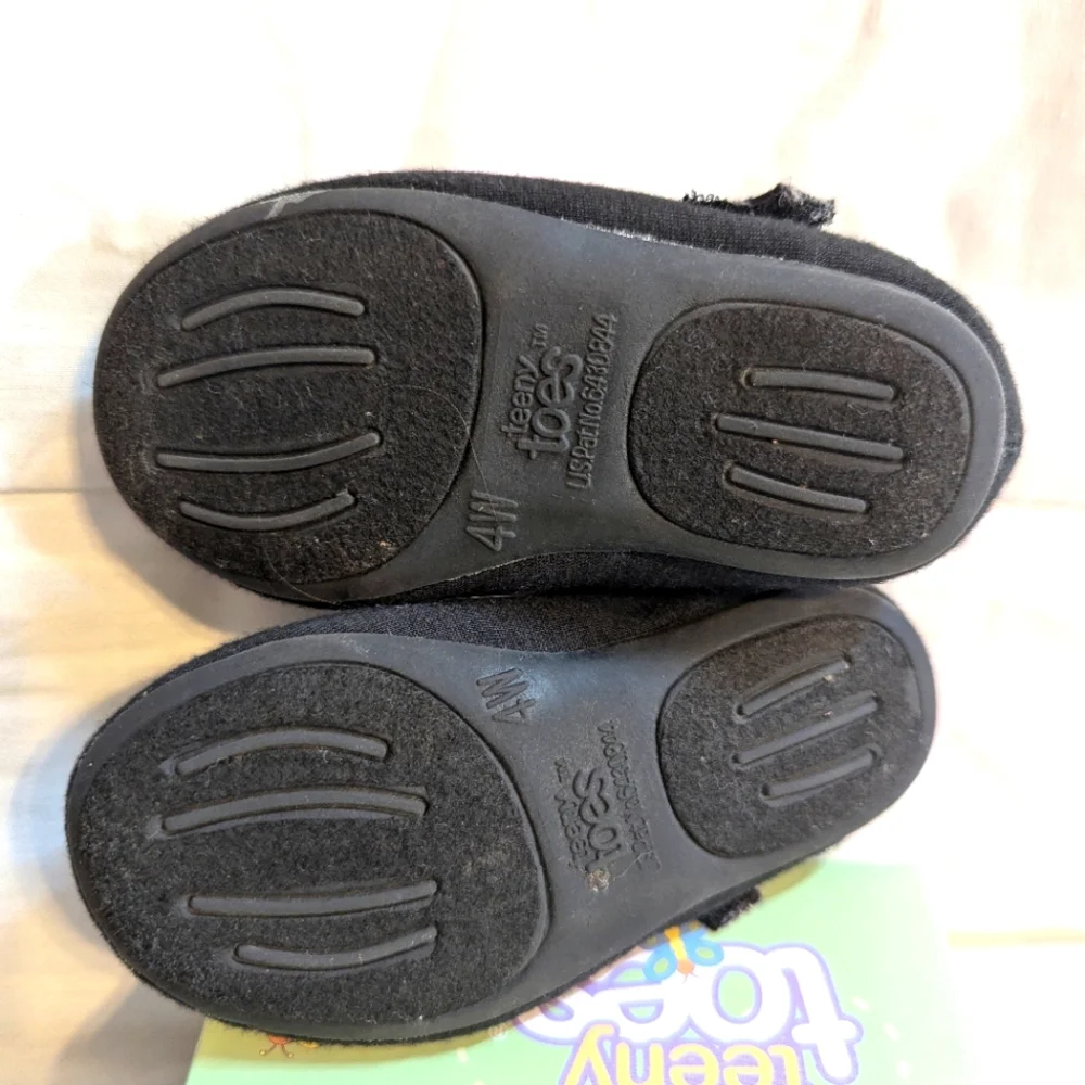 Teeny Toes Toddler Girls Black Dress Shoes Size 4W